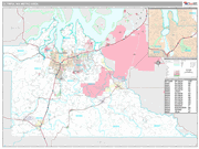 Olympia-Tumwater Wall Map Premium Style